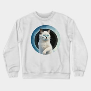 Whimsical Cat Illustrations for the Feline Enthusiast Crewneck Sweatshirt